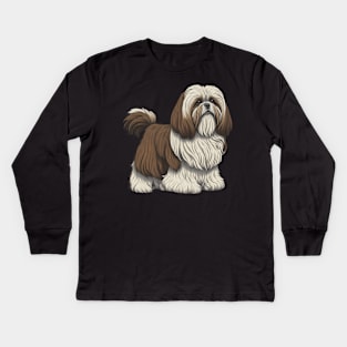 Lhasa apso Kids Long Sleeve T-Shirt